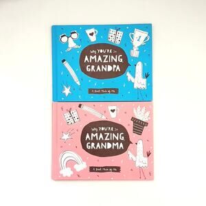 Set of 2 Amazing Grandma/Grandpa Fill-In Books NEW Gift